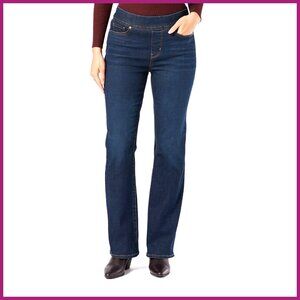 Super-Stretch Denim Bootcut Jeans with Tummy-Smoothing Panel